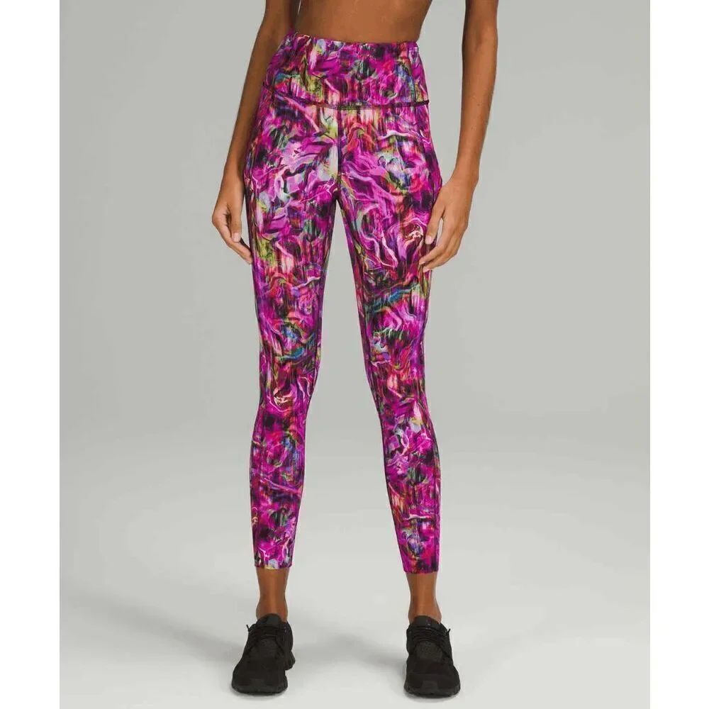 Lululemon *NEW* size 20 Fast and Free High-Rise Tight 25" *Nulux Hyper Flow Pink